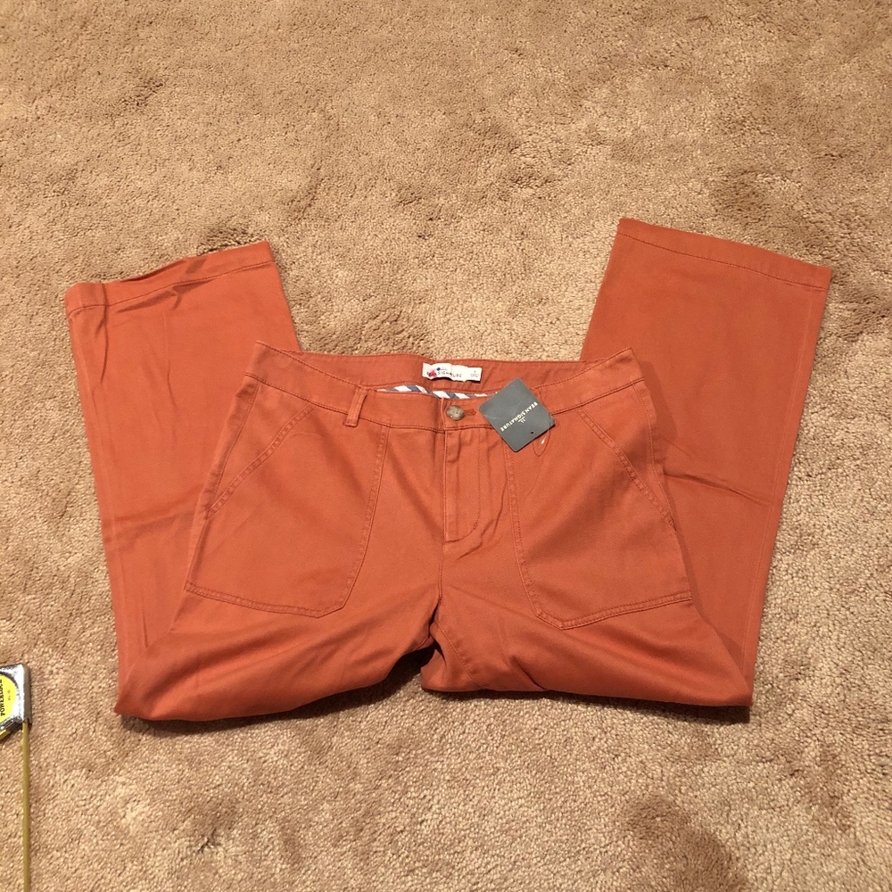 NWT‎ LL Bean Signature Wide-Leg Cropped Pants